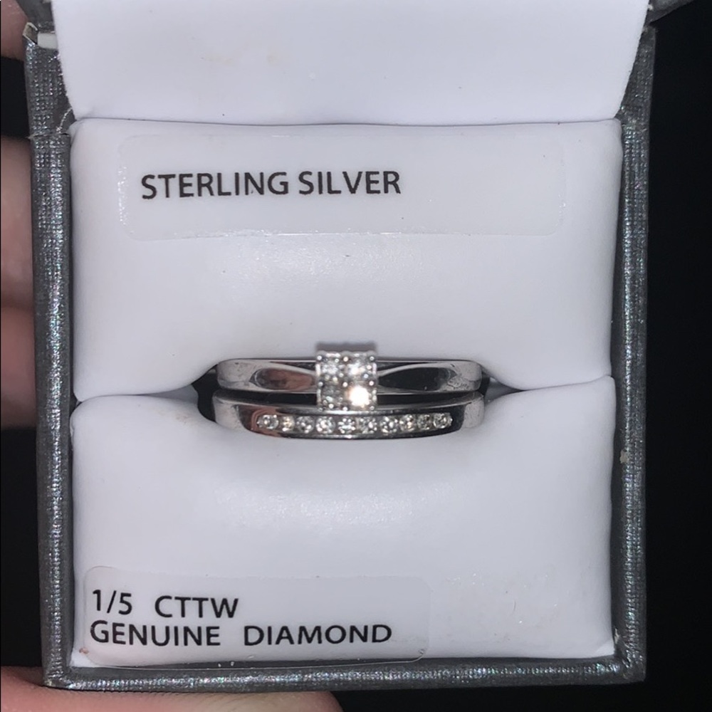 Diamond wedding set